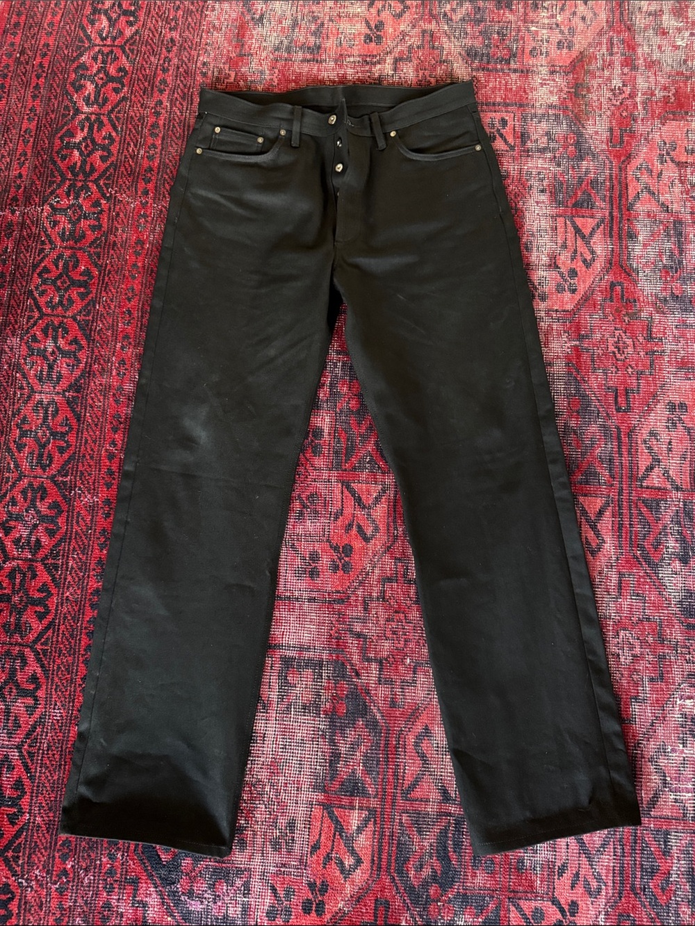3sixteen - Classic Black Straight-Leg Jeans